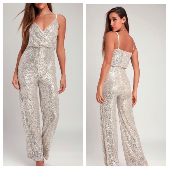 lulus sequin jumpsuit